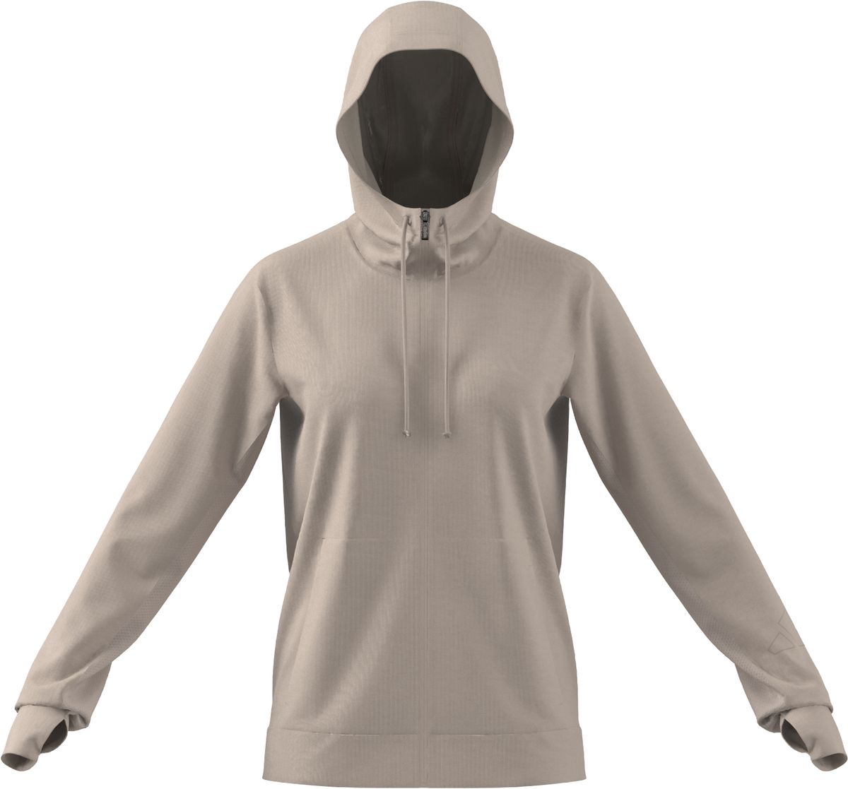 ADIDAS WOMEN TRAINING FULL-ZIP HOODED TRACK TOP