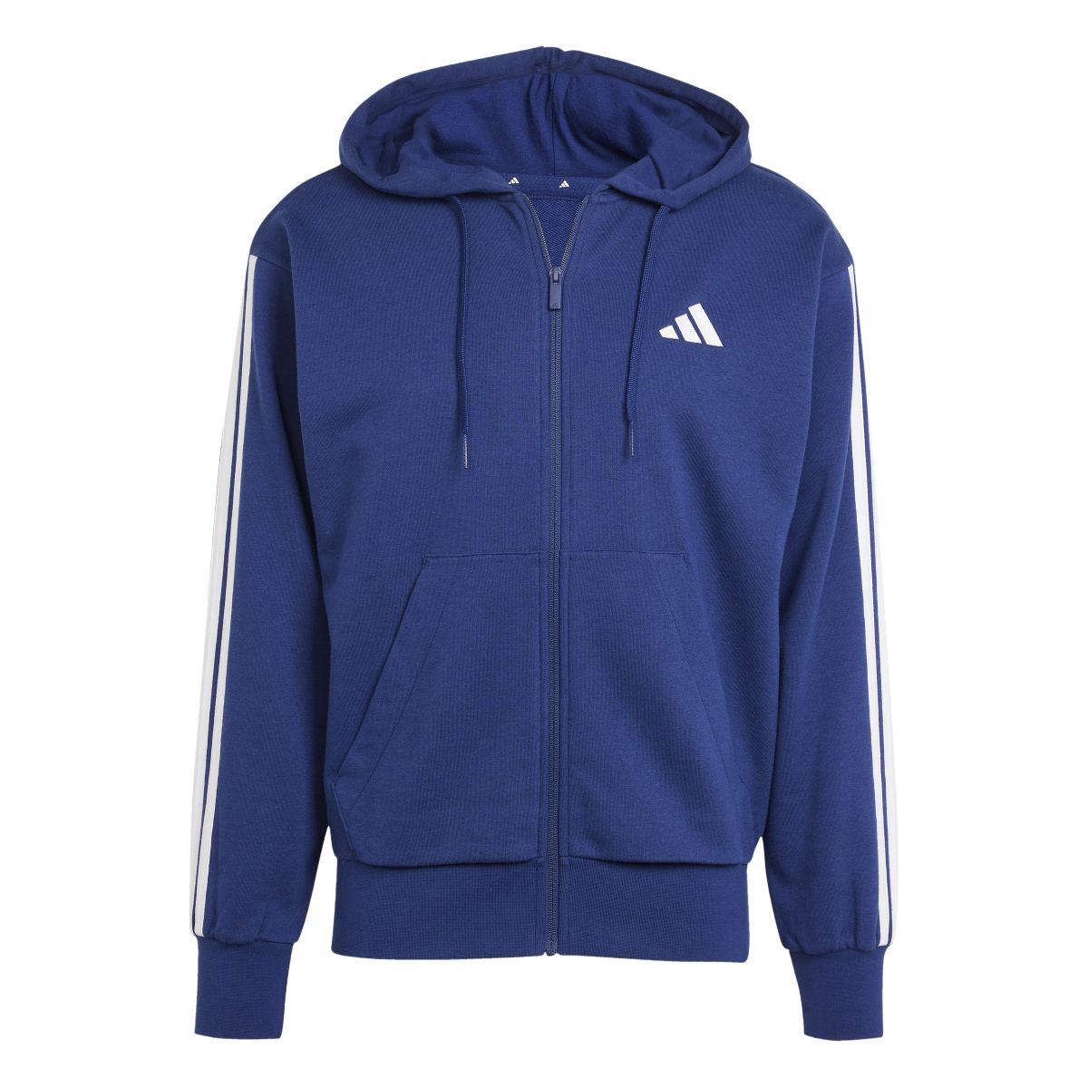 Essentials 3-Streifen French Terry Kapuzenjacke