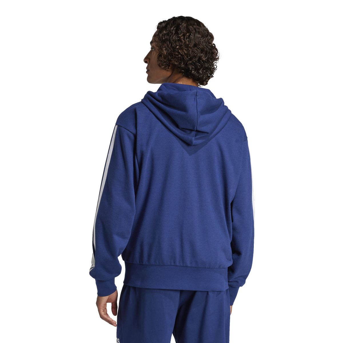 Essentials 3-Streifen French Terry Kapuzenjacke