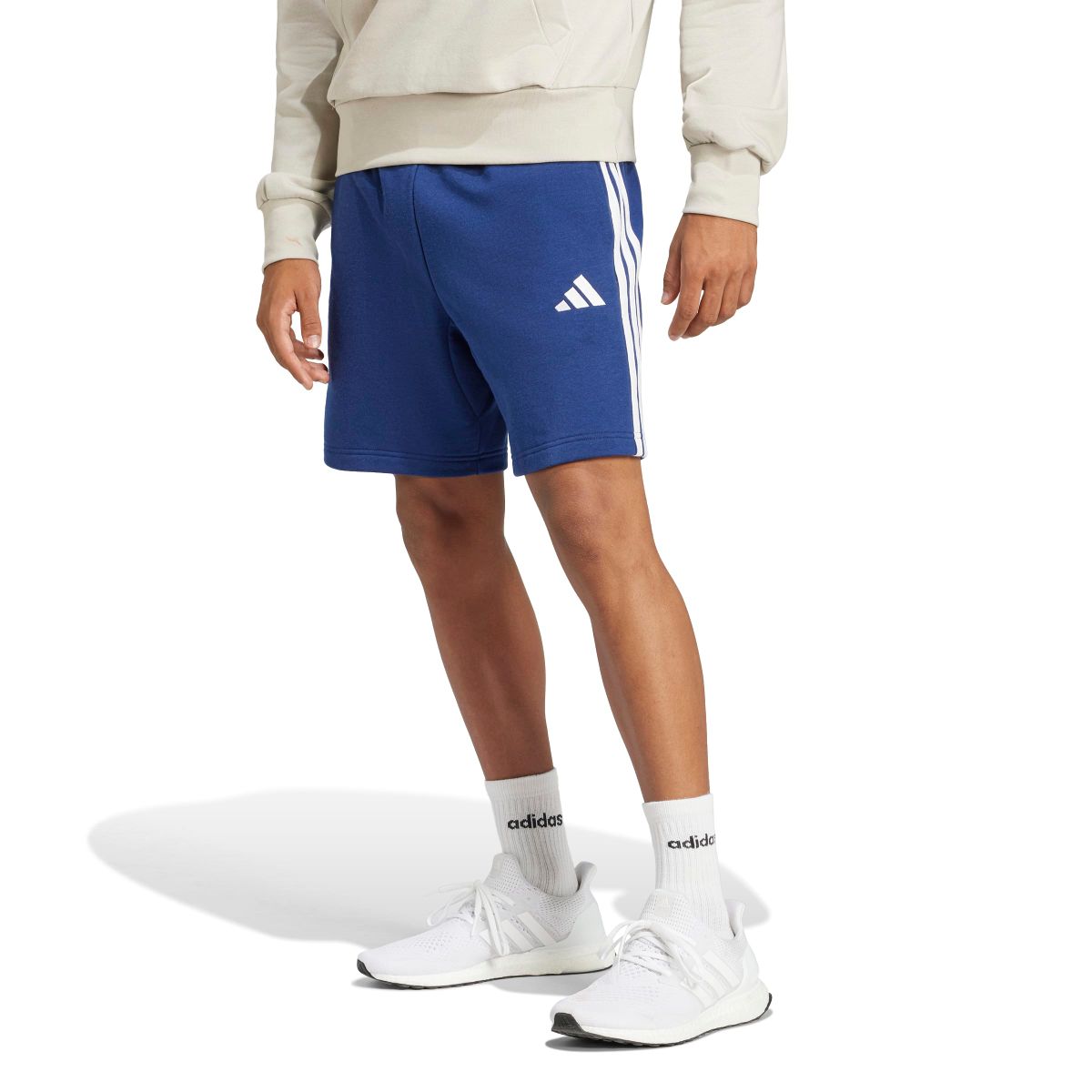 Essentials 3-Streifen French Terry Shorts