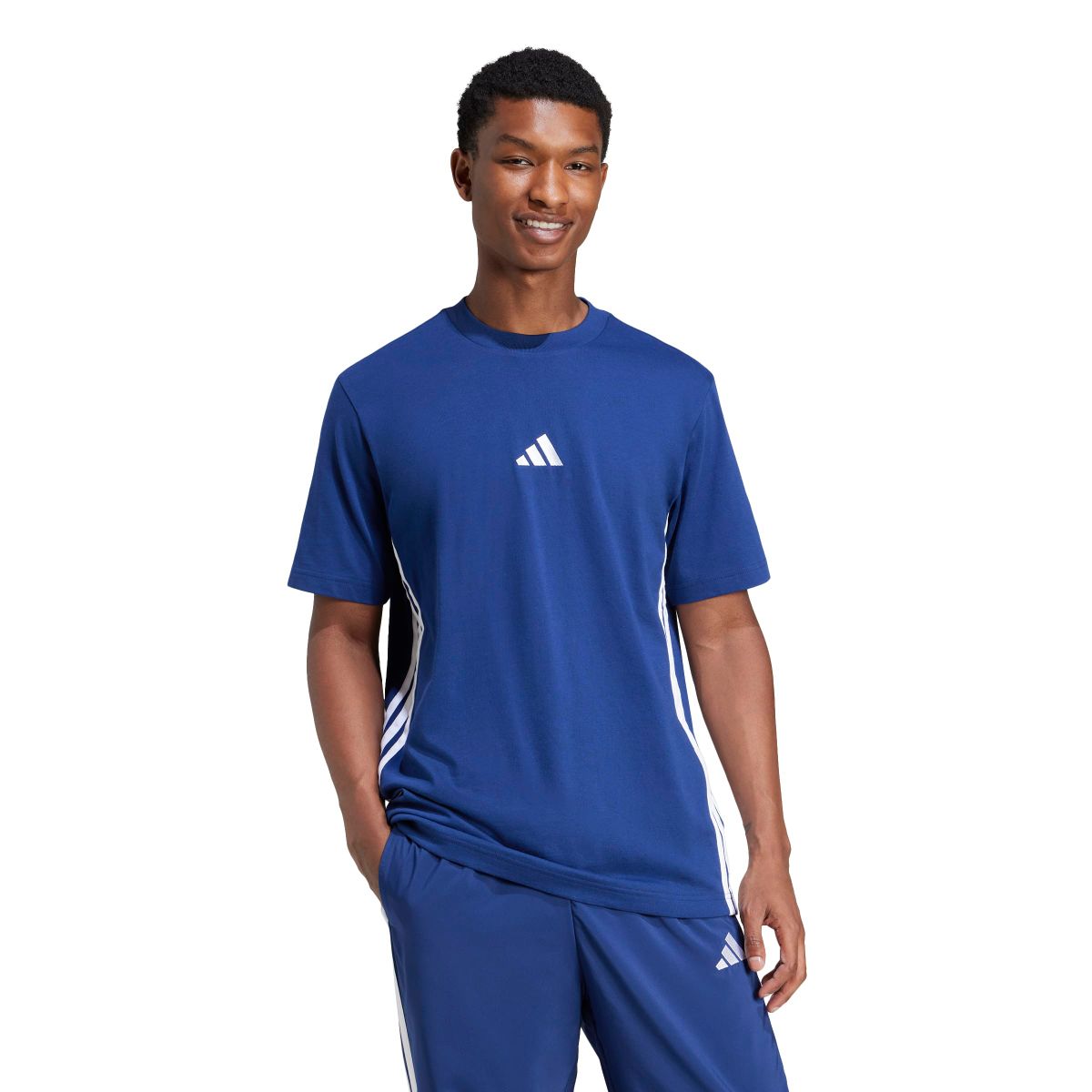 Essentials 3-Streifen Single Jersey T-Shirt