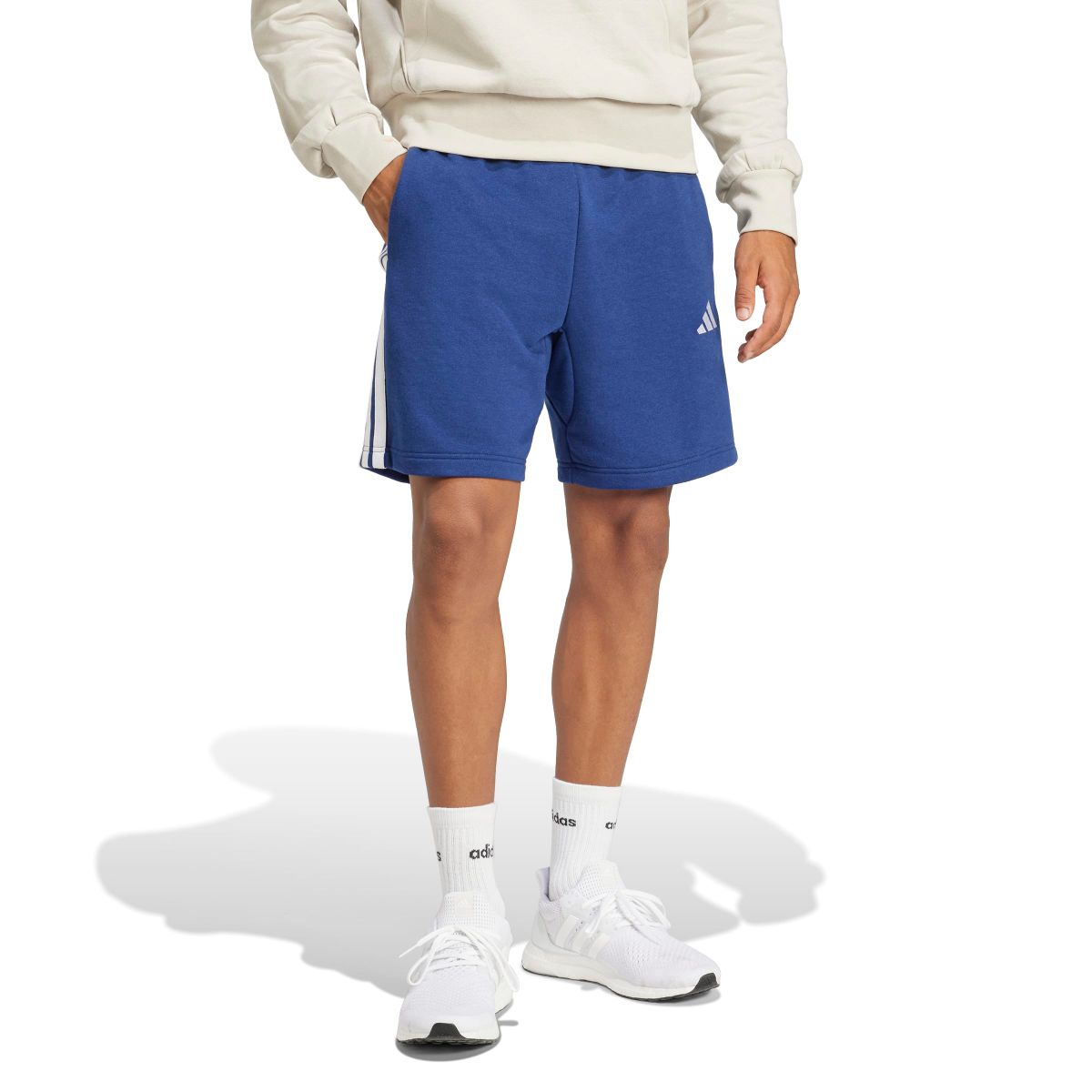 Essentials 3-Streifen French Terry Shorts