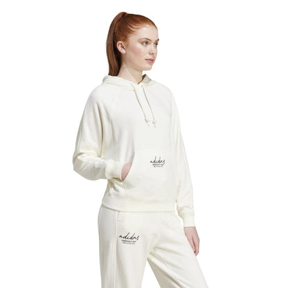 SIGNATURE GRAPHIC EMBROIDERY FRENCH TERRY LOOSE HOODIE