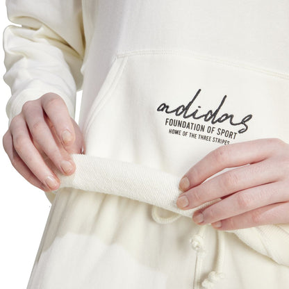 SIGNATURE GRAPHIC EMBROIDERY FRENCH TERRY LOOSE HOODIE