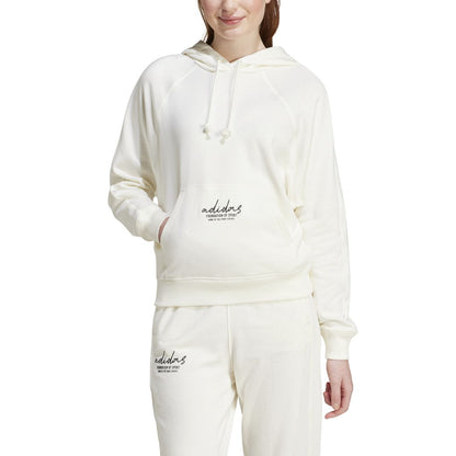 SIGNATURE GRAPHIC EMBROIDERY FRENCH TERRY LOOSE HOODIE