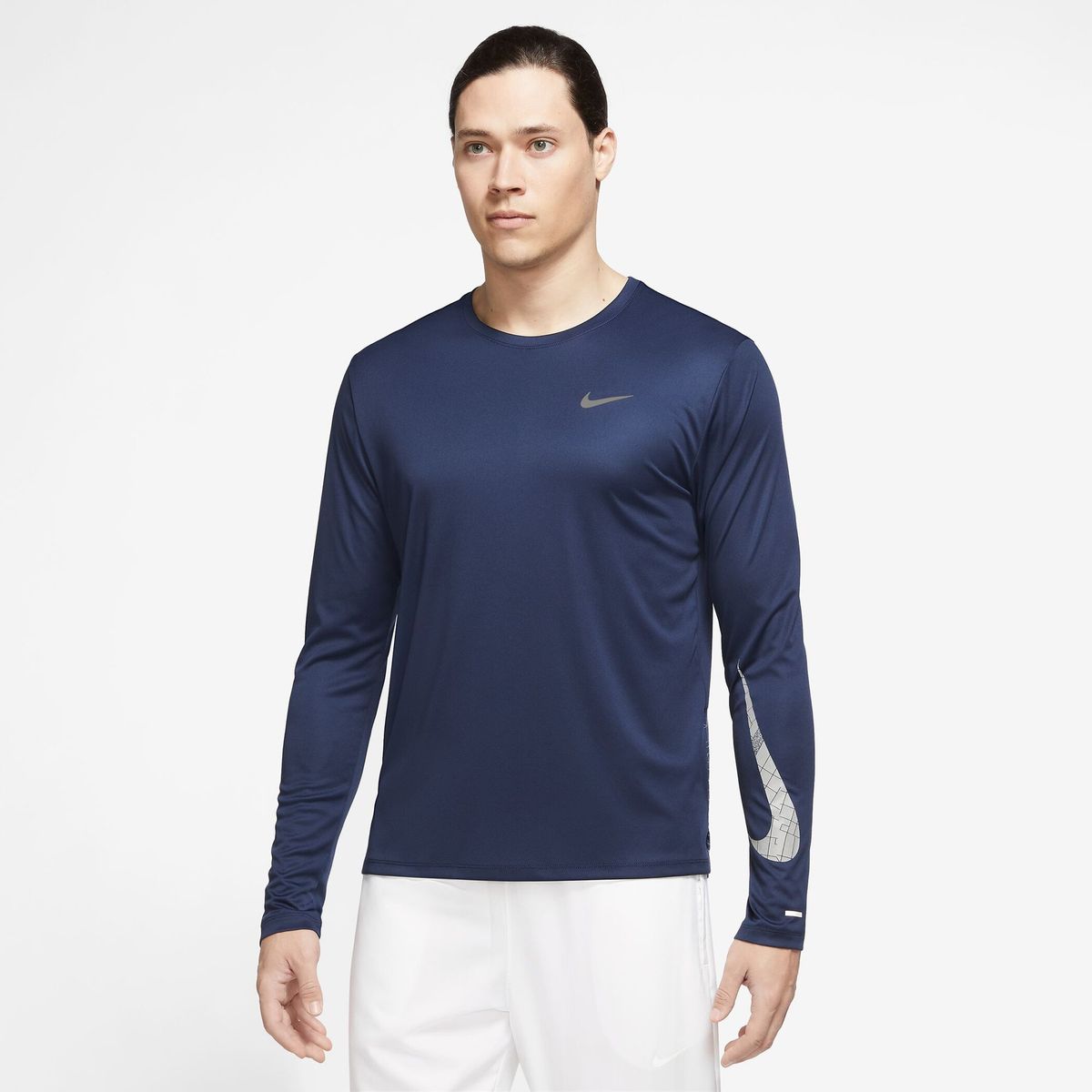 NIKE Herren M NK DF MILER RN DVN FLASH LS