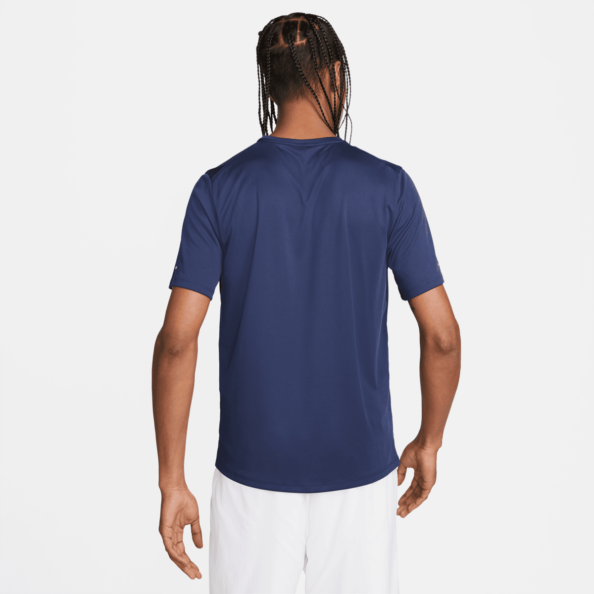 Nike M Nk Df Uv Miler Rundvn Ss Gfx - midnight navy/reflective silv