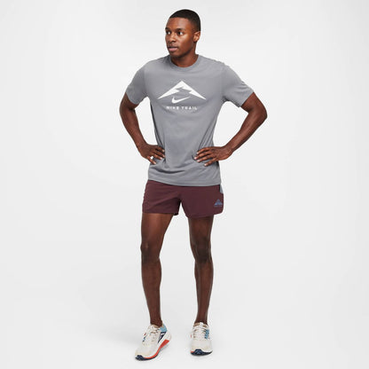 Nike M Nk Df Tee Trail Logo - smoke grey