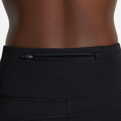 W NK DF FAST CROP - 010/BLACK/REFLECTIVE SILV