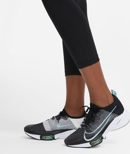 W NK DF FAST CROP - 010/BLACK/REFLECTIVE SILV