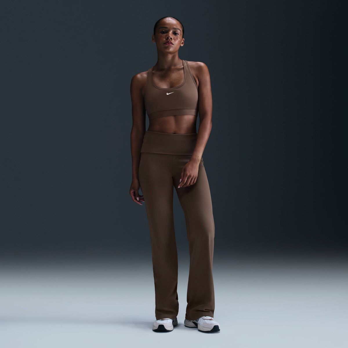Nike W Nk Swsh Lgt Spt Bra - ironstone/white