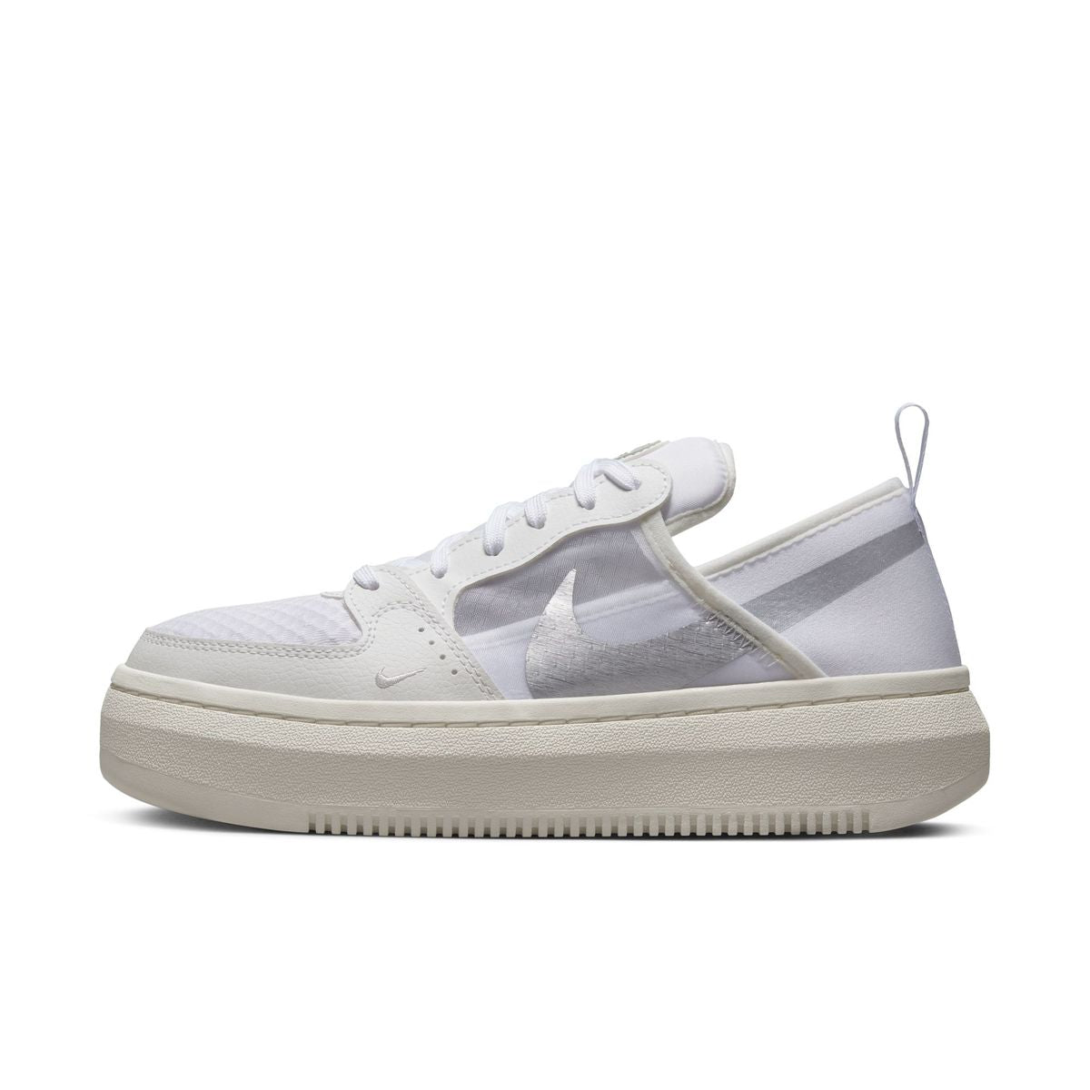 Da.-Freizeit-Schuh W NIKE COURT VISION A<br>BASKETBALL ATHENTIZITÔøΩT IN NEUAUFLAGE. Street Fashion trifft auf<br>Basketball-AuthentizitÔøΩt im sehr modernen und zu 100 % femininen Nike<br>Court Vision Alta. Das detaillierte Obermaterial verfÔøΩgt ÔøΩber