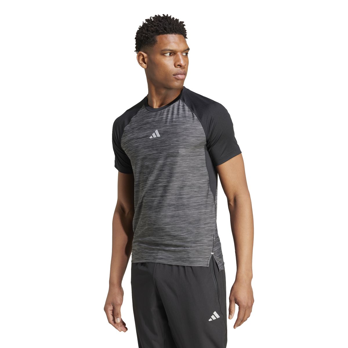 adidas GYM+  TRAINING  3-STRIPES T-SHIRT