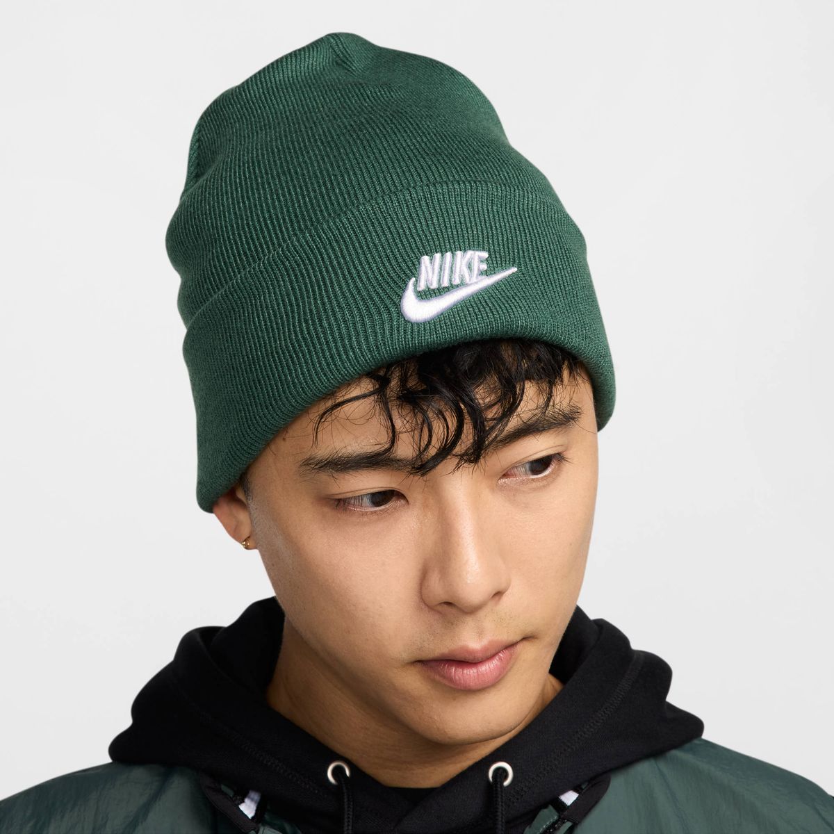 Nike U Nk Peak Beanie Tc Fut F24 L - fir/white