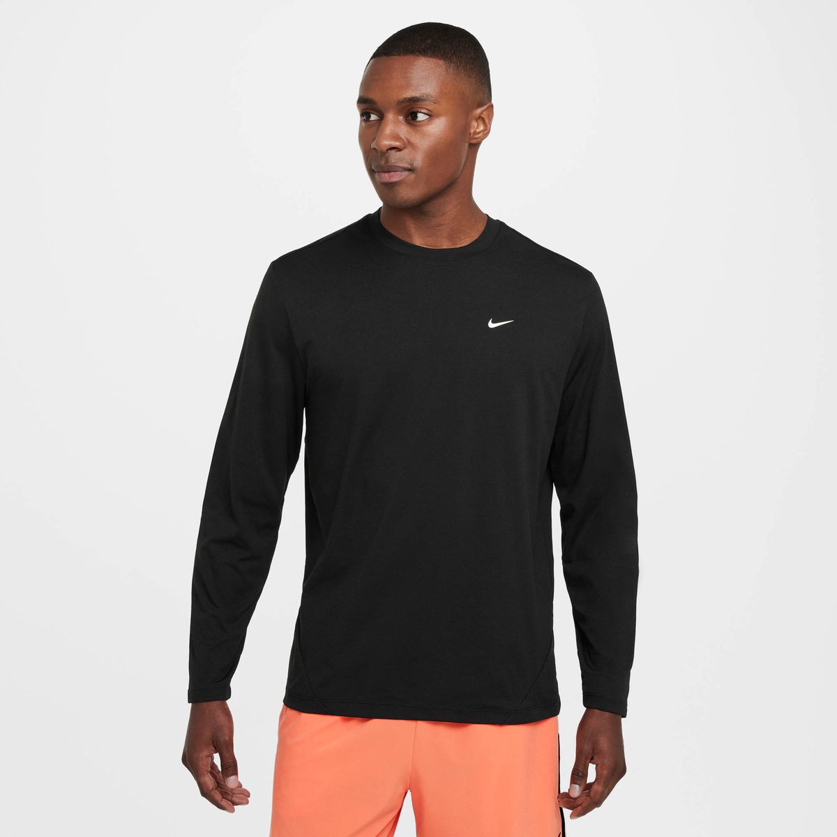 Nike M Nk Df Uv Icon Ls Top Strtfv - black/white