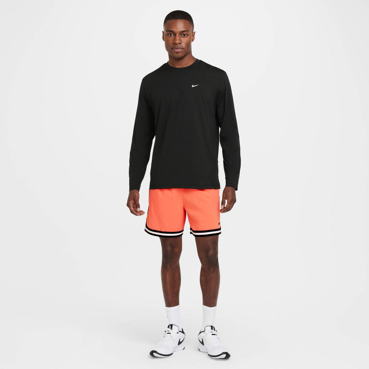 Nike M Nk Df Uv Icon Ls Top Strtfv - black/white