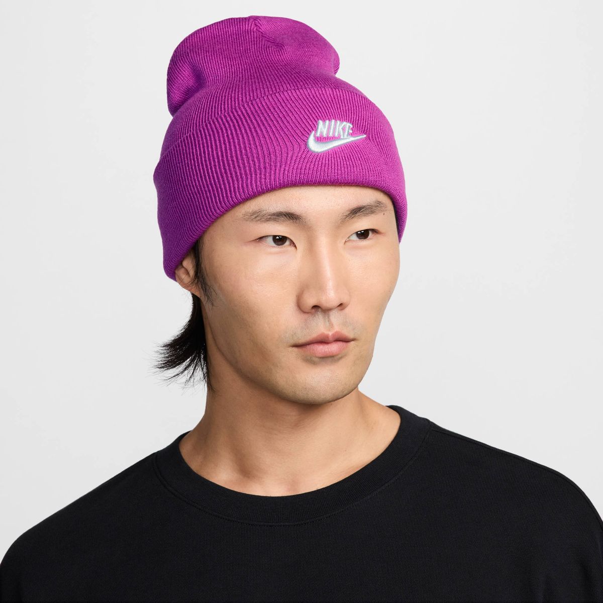 Nike U Nk Peak Beanie Tc Fut F24 L - hot fuchsia/white