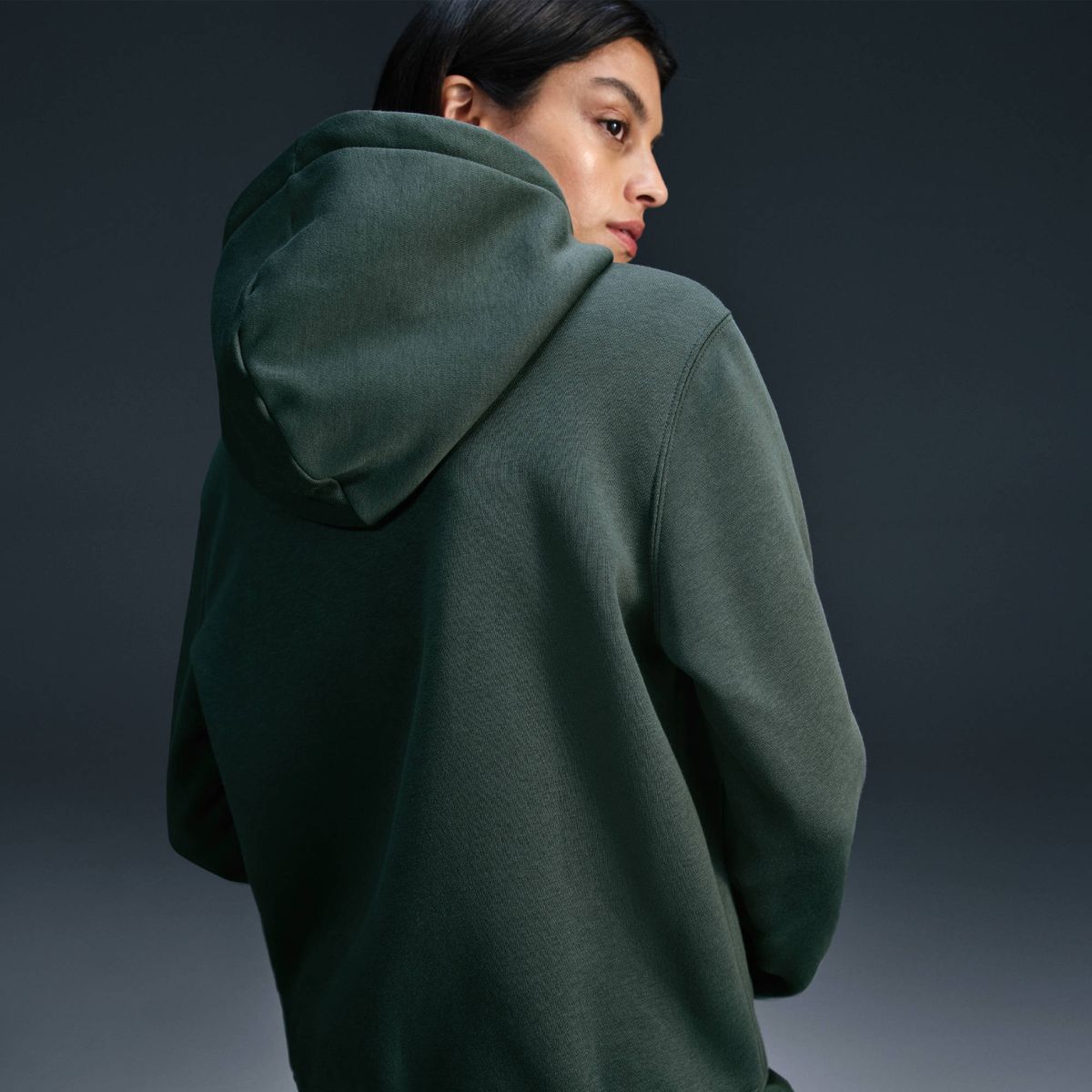 Nike W Nsw Phnx Flc Std Po Hoodie - vintage green/sail
