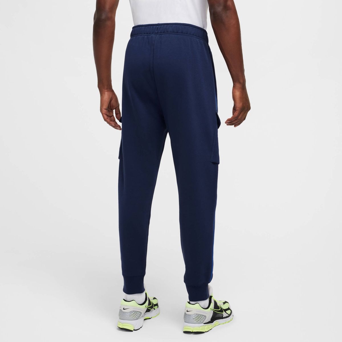 Nike M Nsw Sw Air Cargo Pant Flc Bb - midnight navy/volt