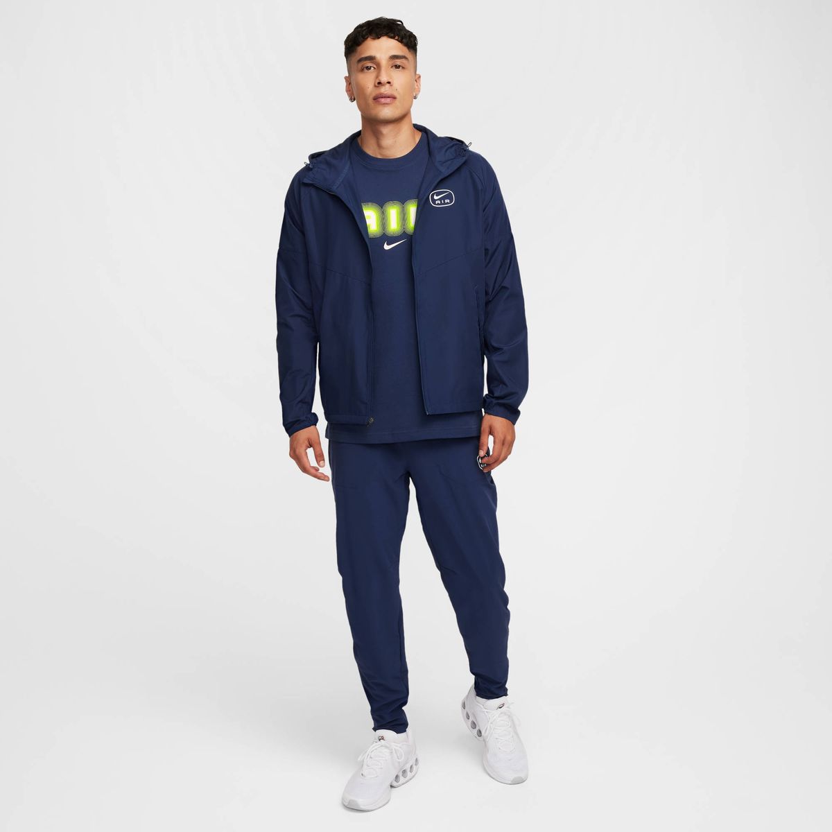 Nike M Nsw Sw Air Graphic Tee - midnight navy/volt