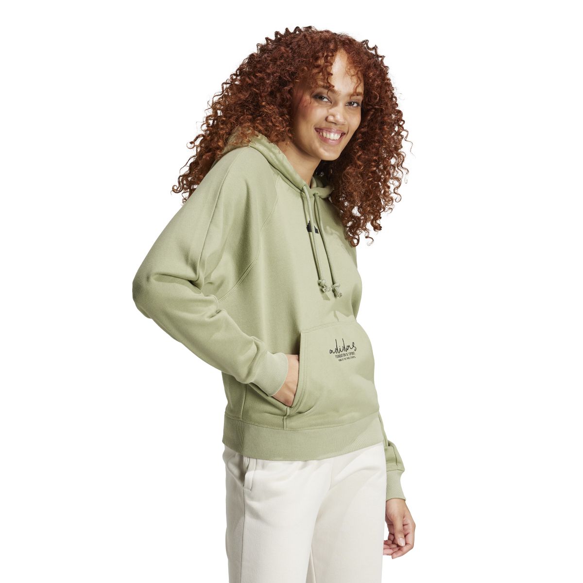 SIGNATURE GRAPHIC EMBROIDERY FRENCH TERRY LOOSE HOODIE