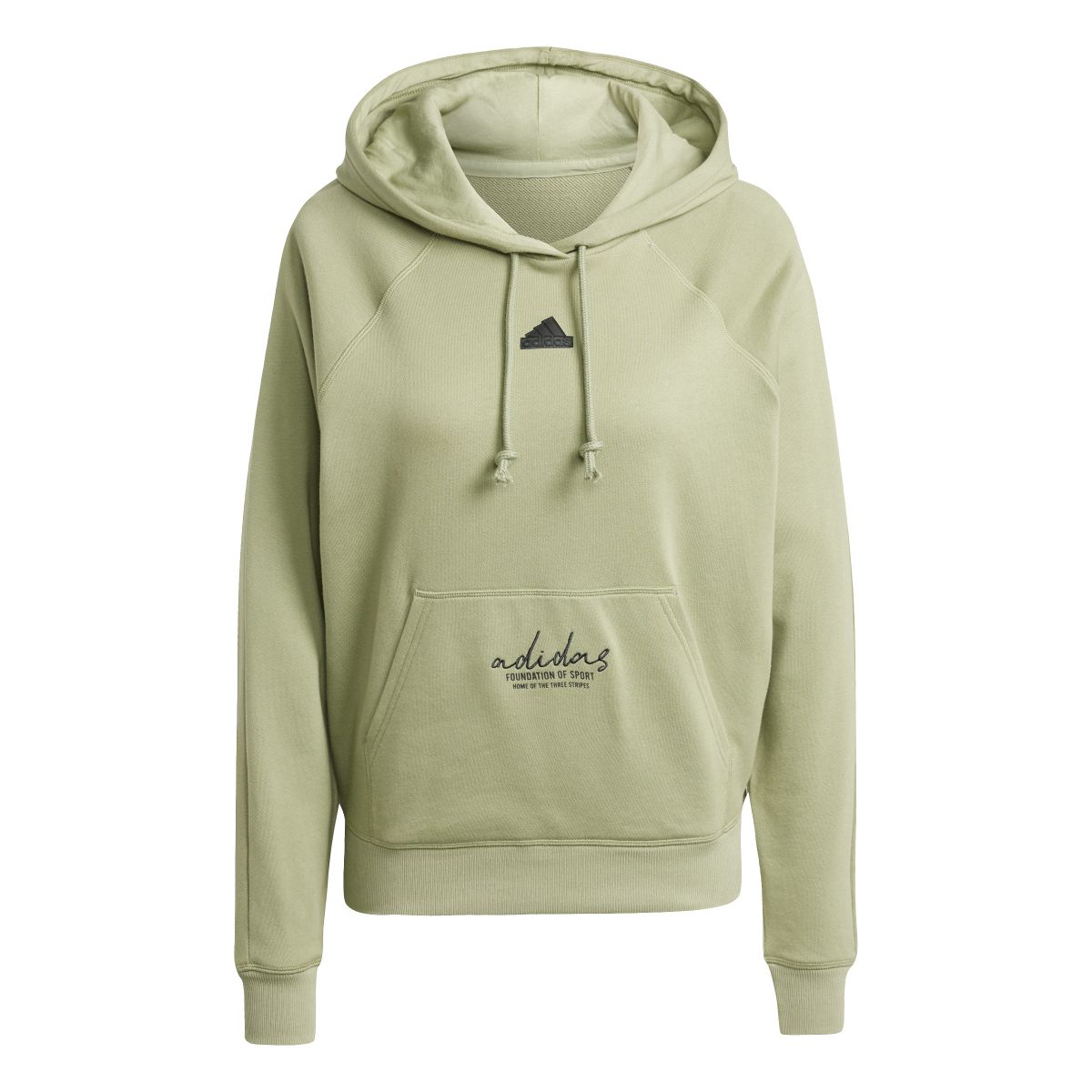 SIGNATURE GRAPHIC EMBROIDERY FRENCH TERRY LOOSE HOODIE