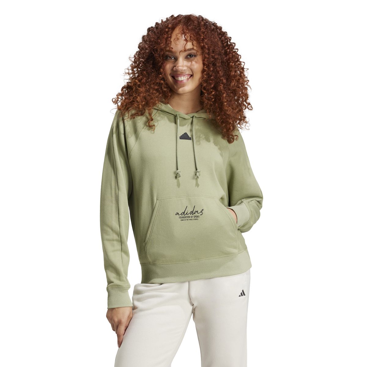 SIGNATURE GRAPHIC EMBROIDERY FRENCH TERRY LOOSE HOODIE