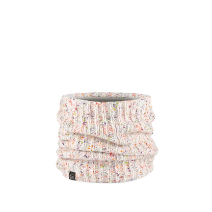 KNITTED & FLEECE NECKWARMER KIM WHITE                       