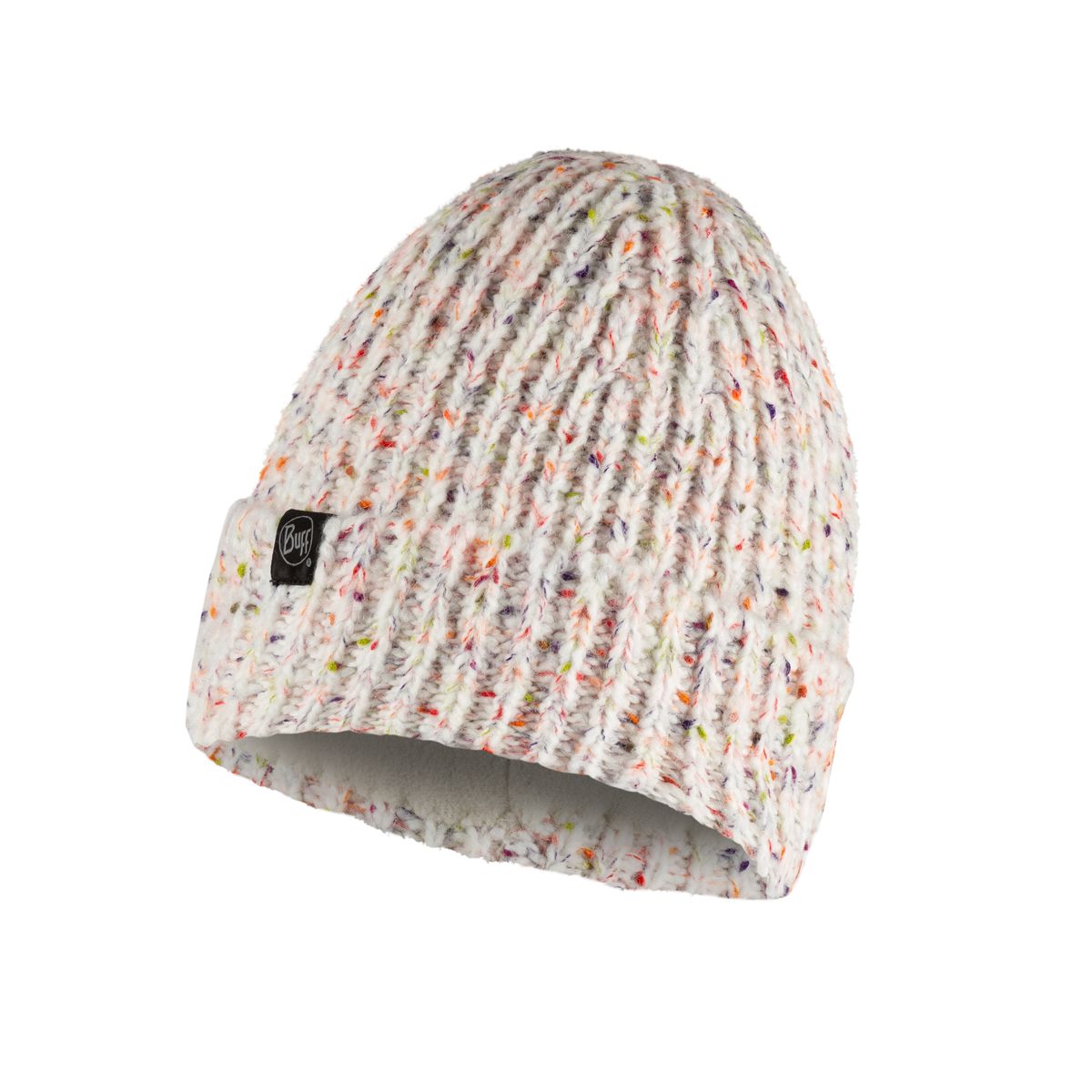 KNITTED & FLEECE HAT KIM WHITE                              
