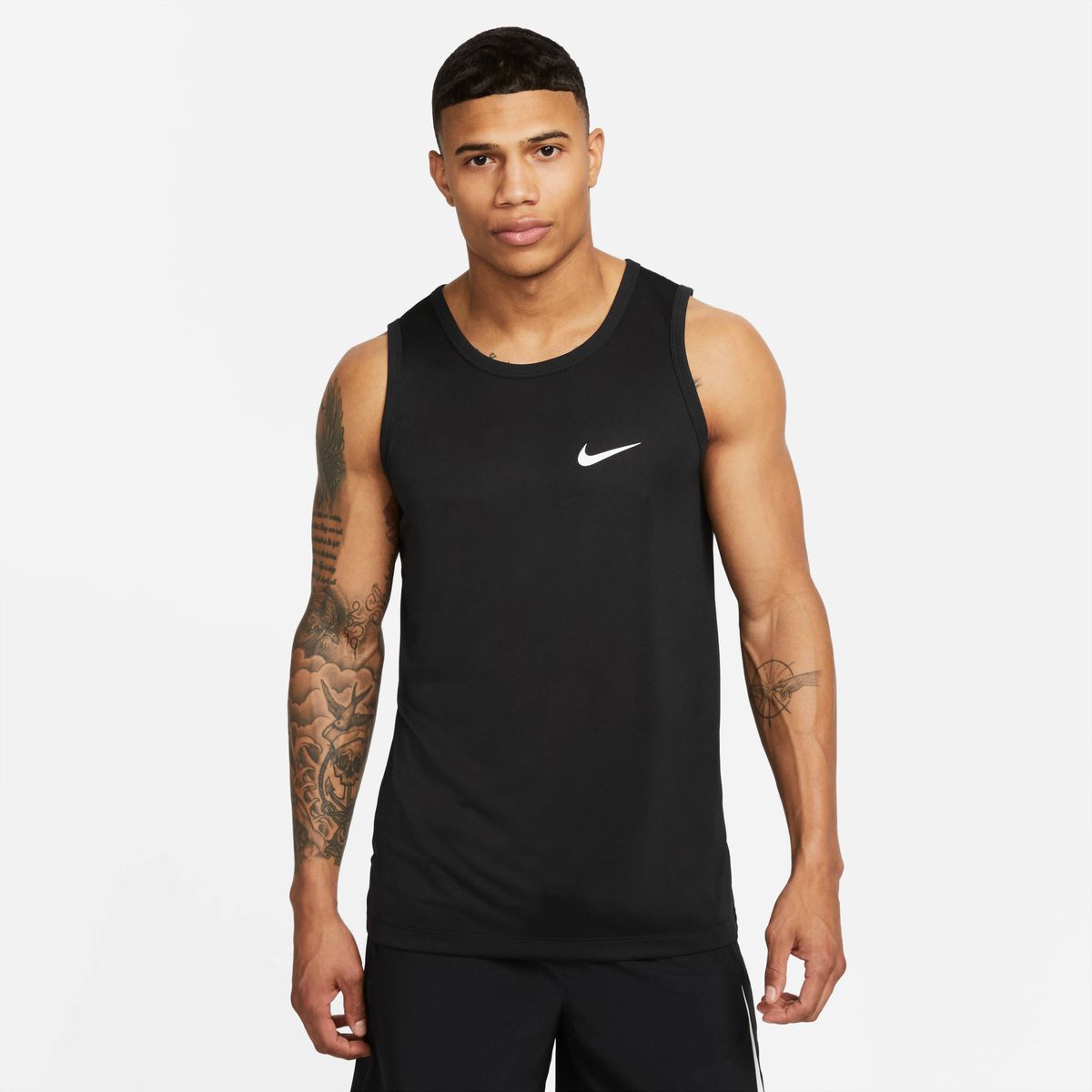 Nike M Nk Df Tank Rlgd Su23 - black/white