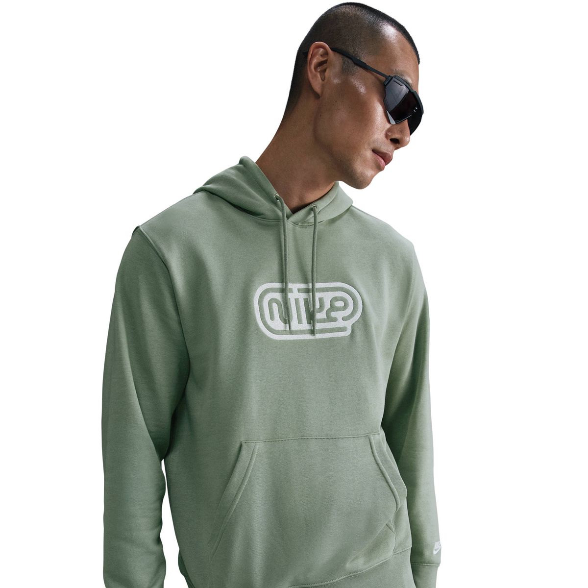 M NK CLUB FT HOODIE FONT GX