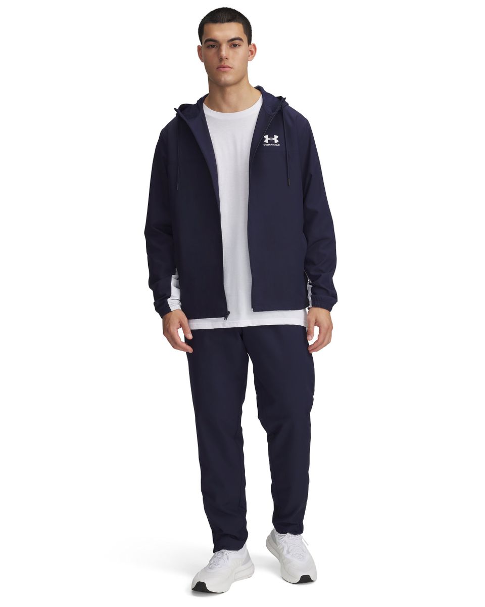 UA RIVAL WVN WINDBREAKER PNT-BLU