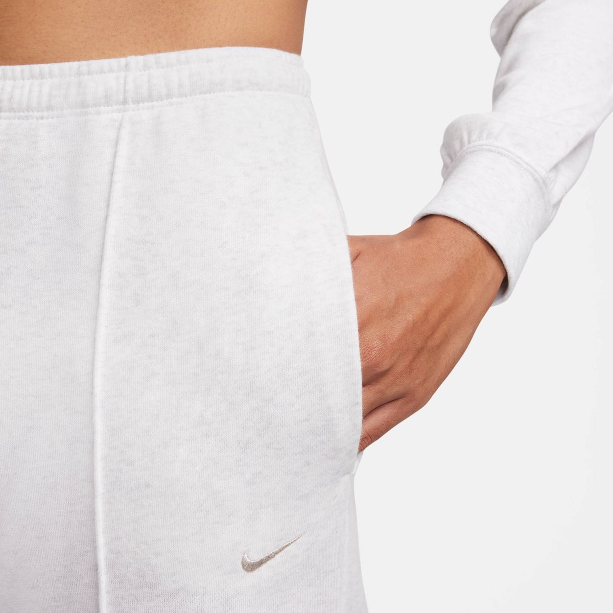 Nike W Nsw Nk Chll Ft Hr Swtpnt - birch heather/lt orewood brn