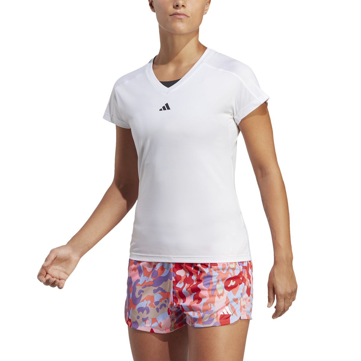 AEROREADY TRAIN ESSENTIALS MINIMAL BRANDING V-NECK TEE