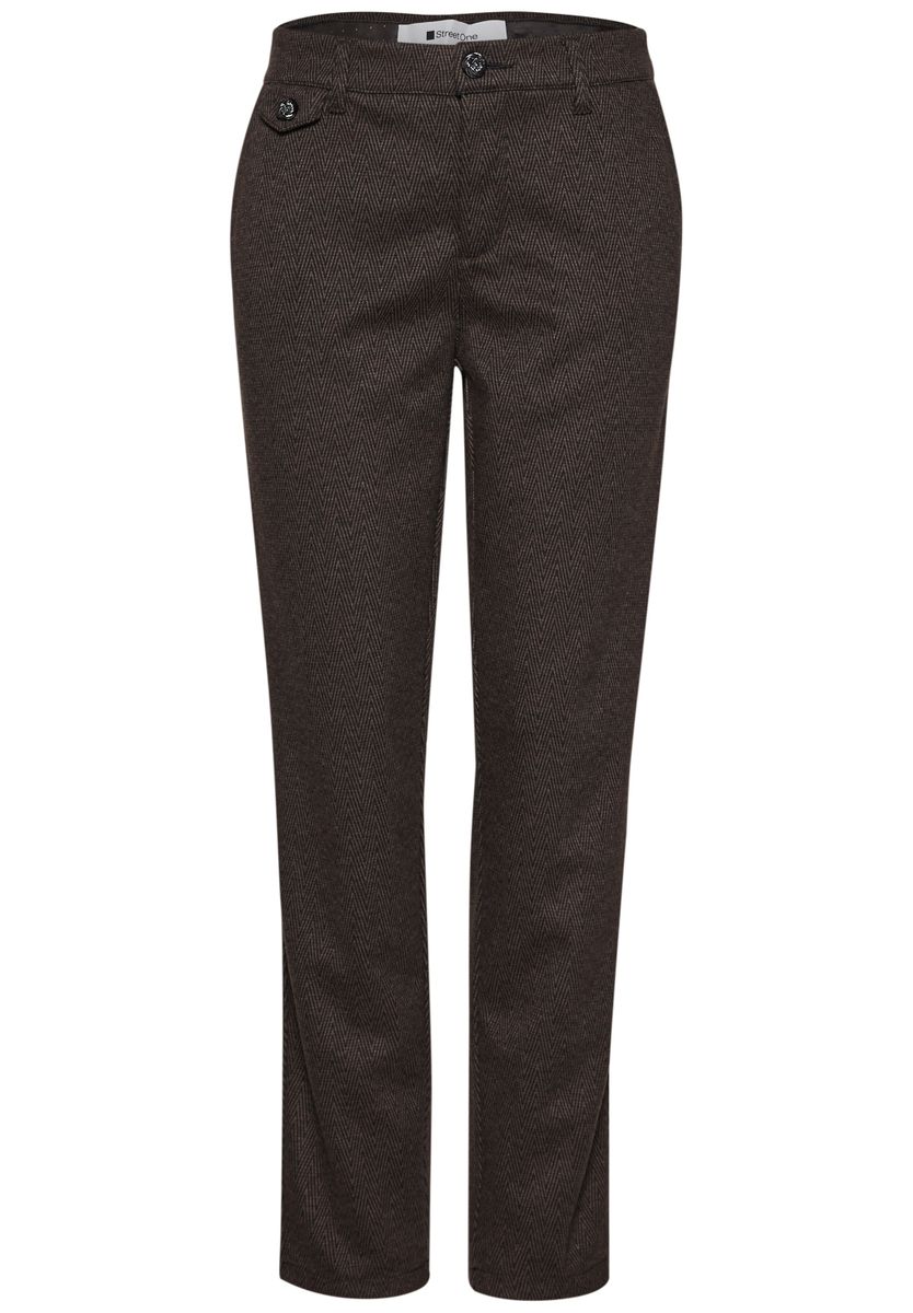 Mid Waist Chino im Casual Fit