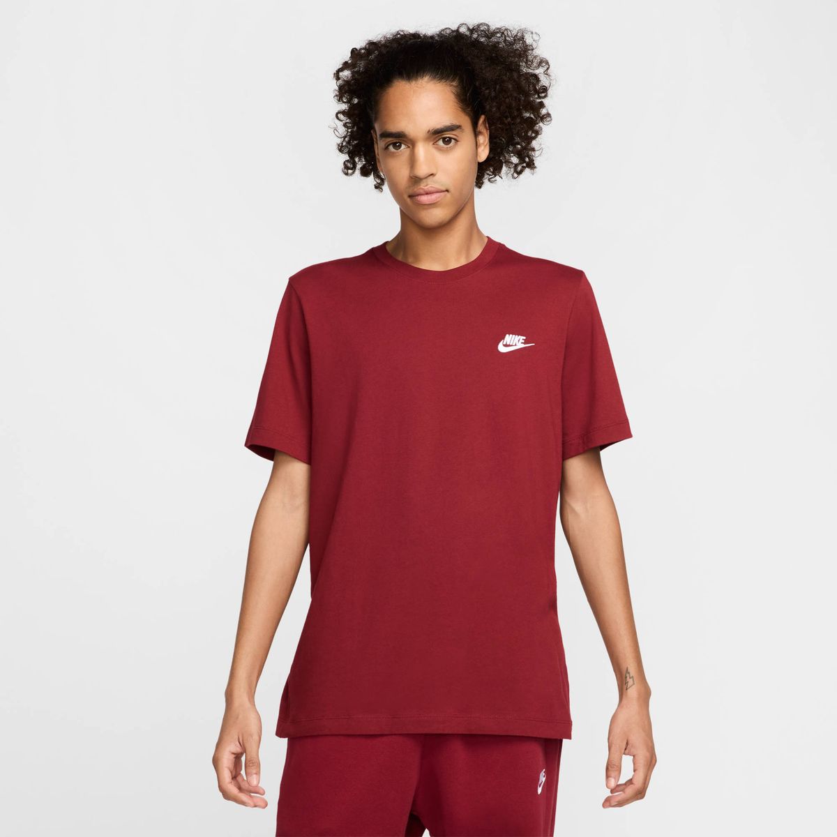Nike M Nsw Club Tee - team red/white