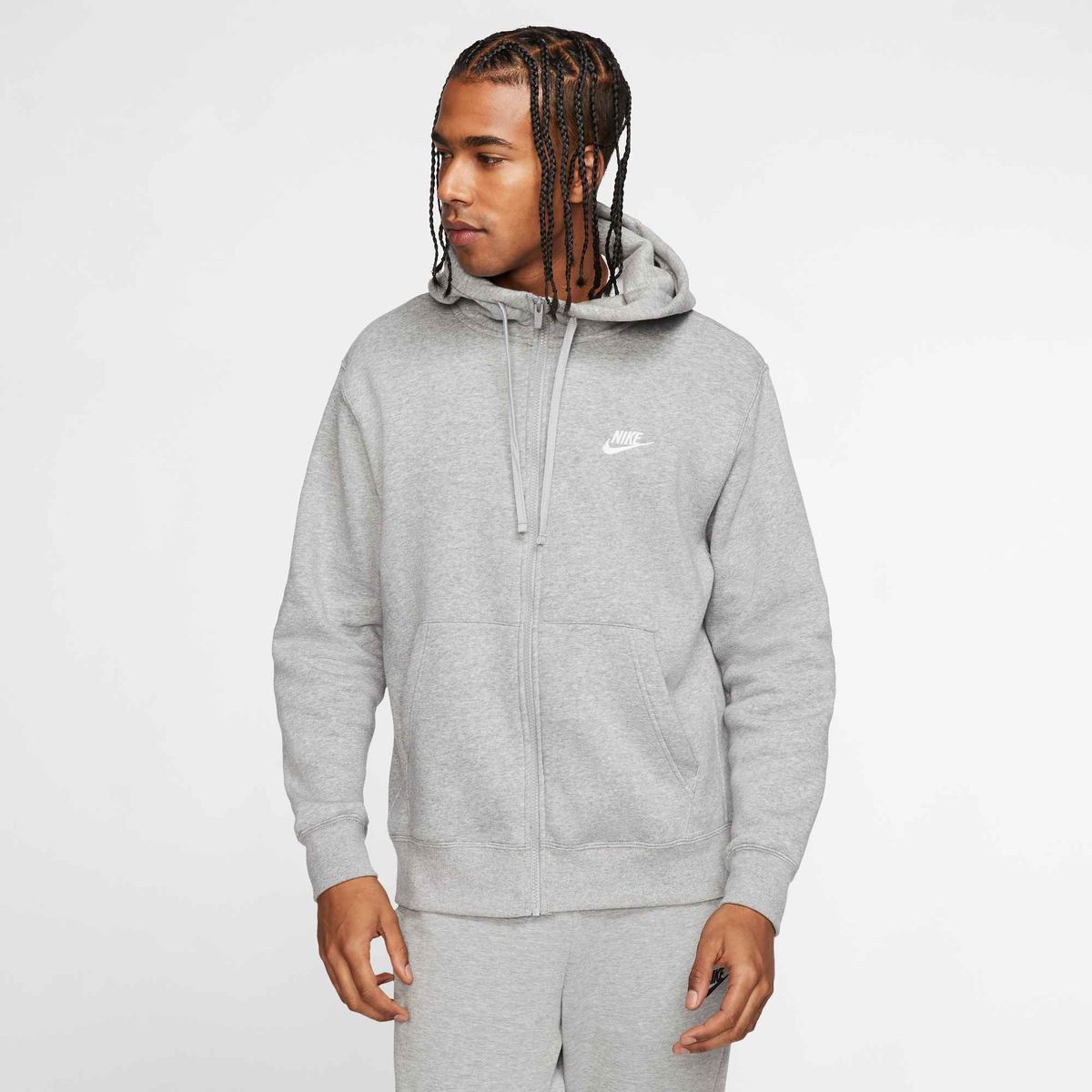 NIKE Herren Sweatjacke "Club Fleece" mit Kapuze