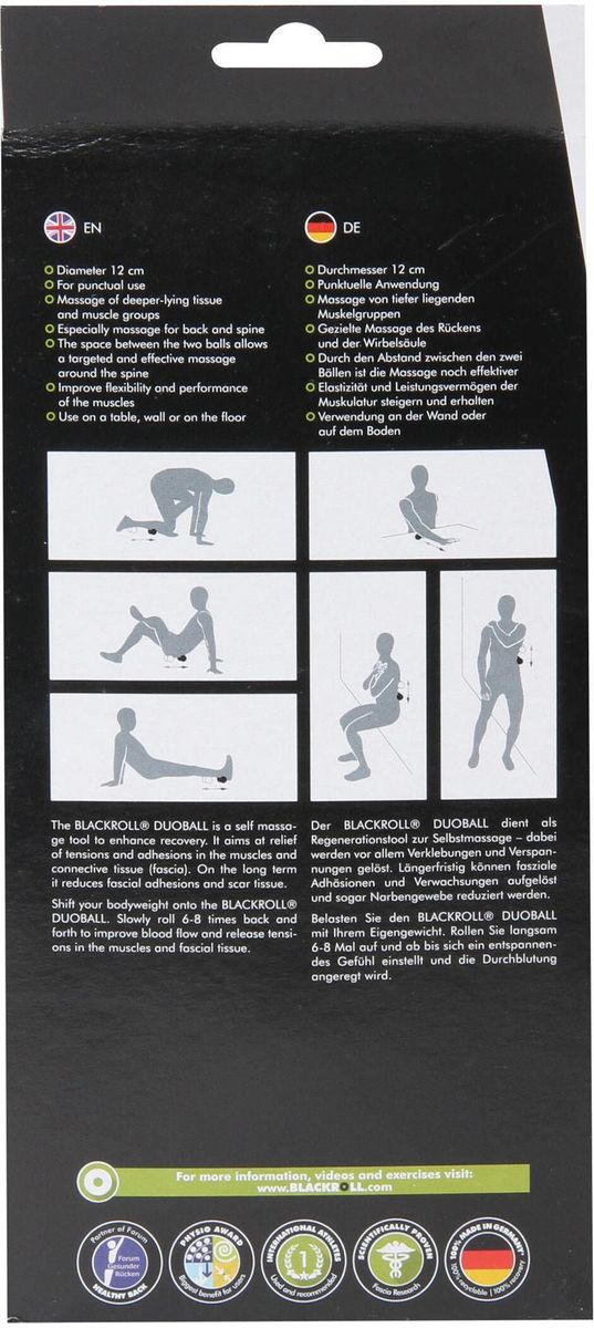 BLACKROLL Massageball "Duoball 12"