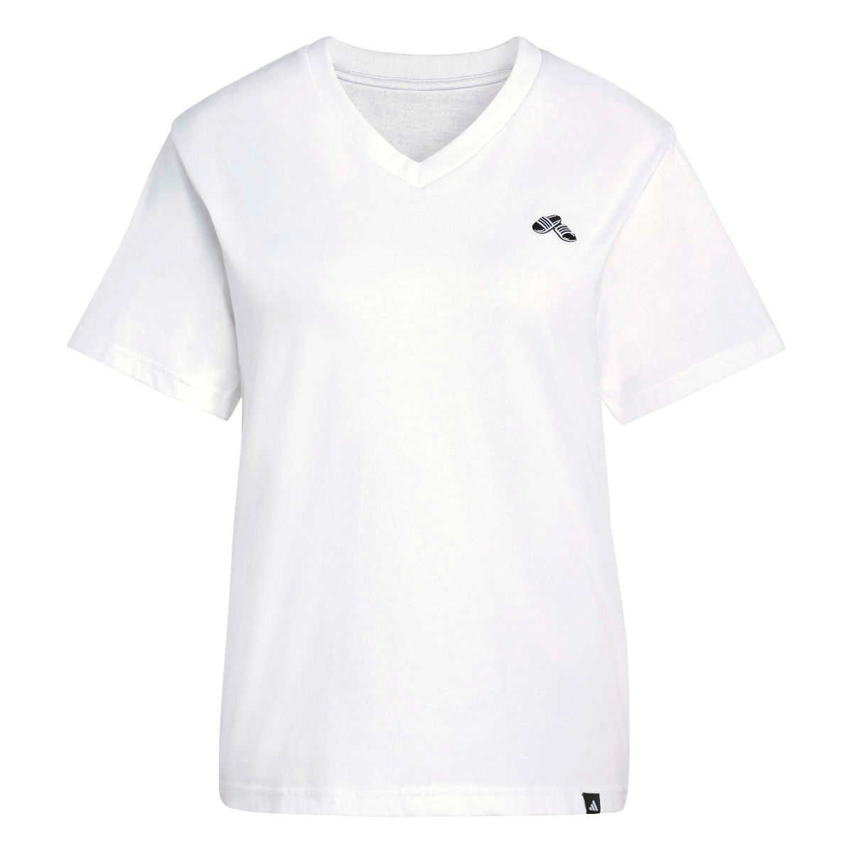 SUMMER SLIDE GRAPHIC T-SHIRT MIT V-AUSSCHNITT
