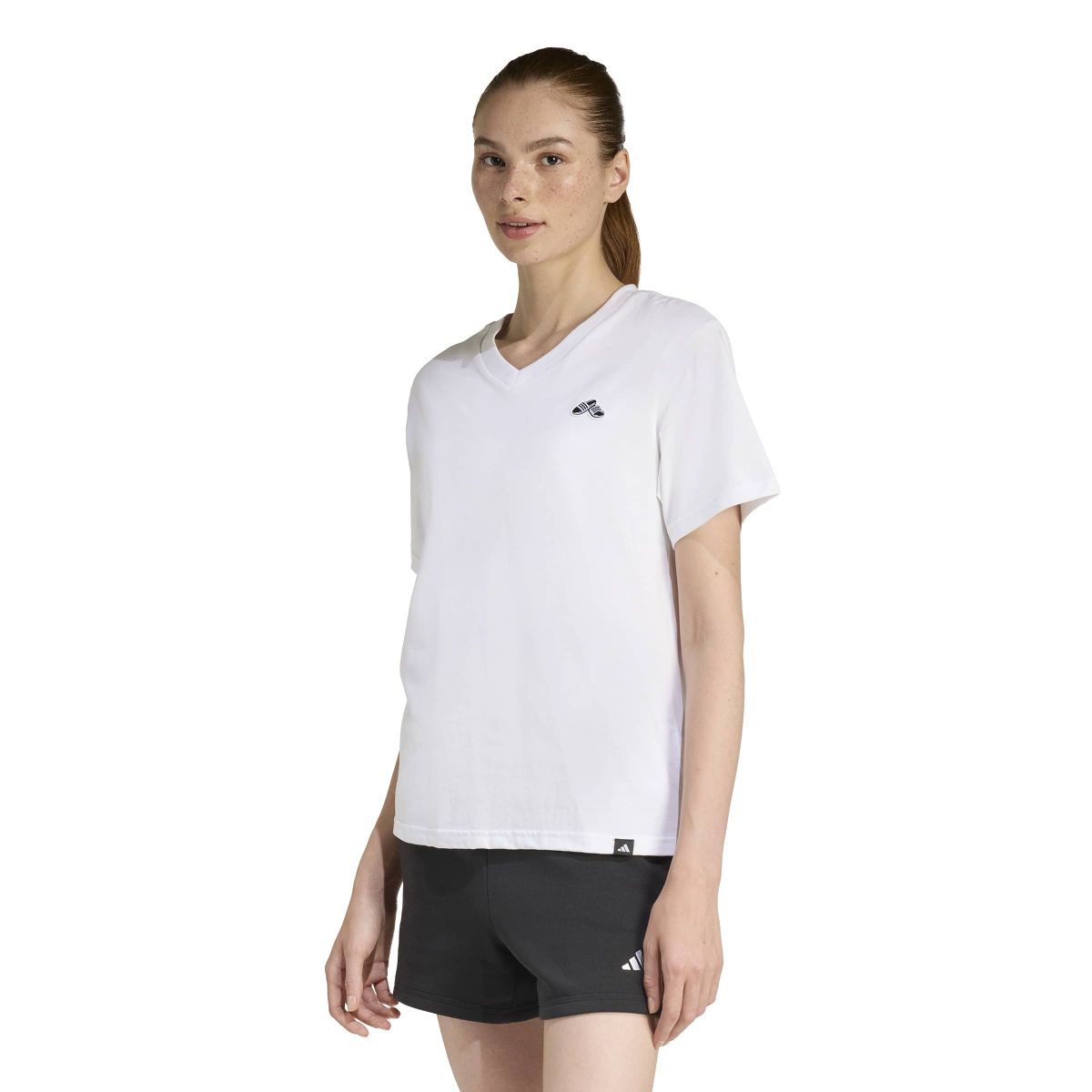 SUMMER SLIDE GRAPHIC T-SHIRT MIT V-AUSSCHNITT