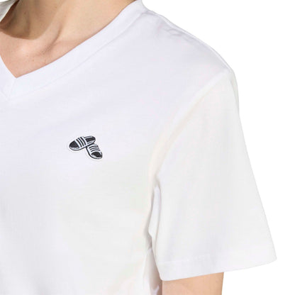SUMMER SLIDE GRAPHIC T-SHIRT MIT V-AUSSCHNITT