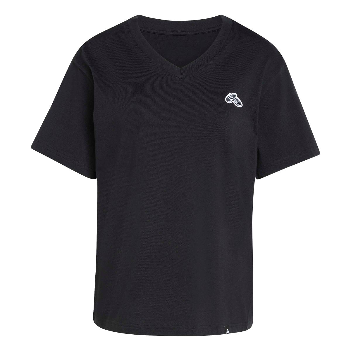 SUMMER SLIDE GRAPHIC T-SHIRT MIT V-AUSSCHNITT