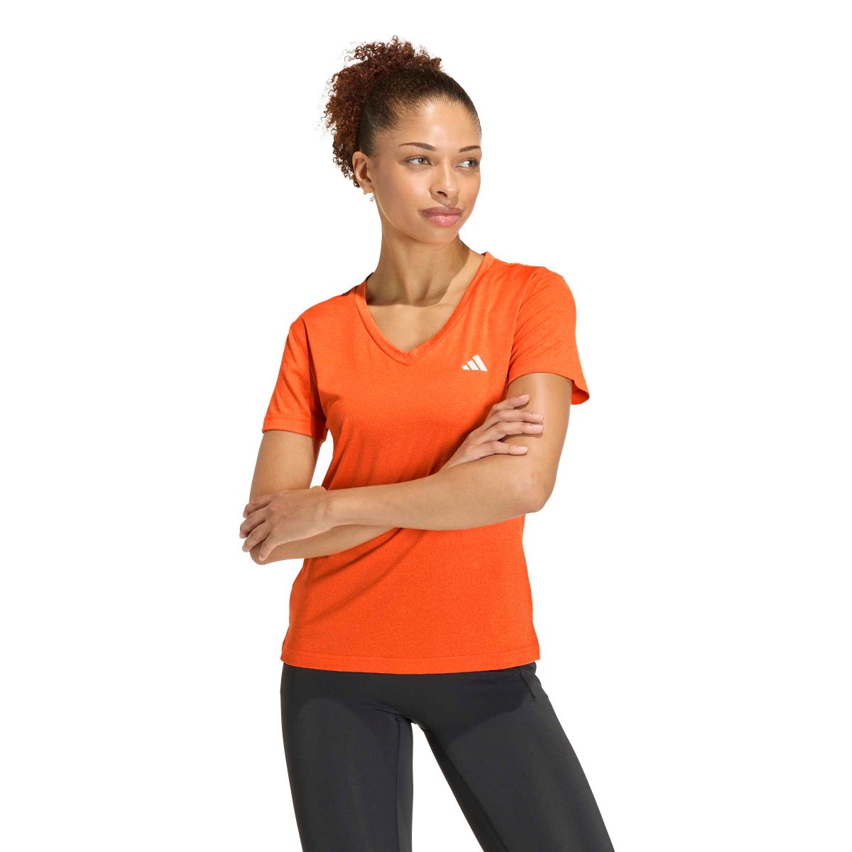 adidas Workout Essentials T-Shirt mit V-Ausschnitt