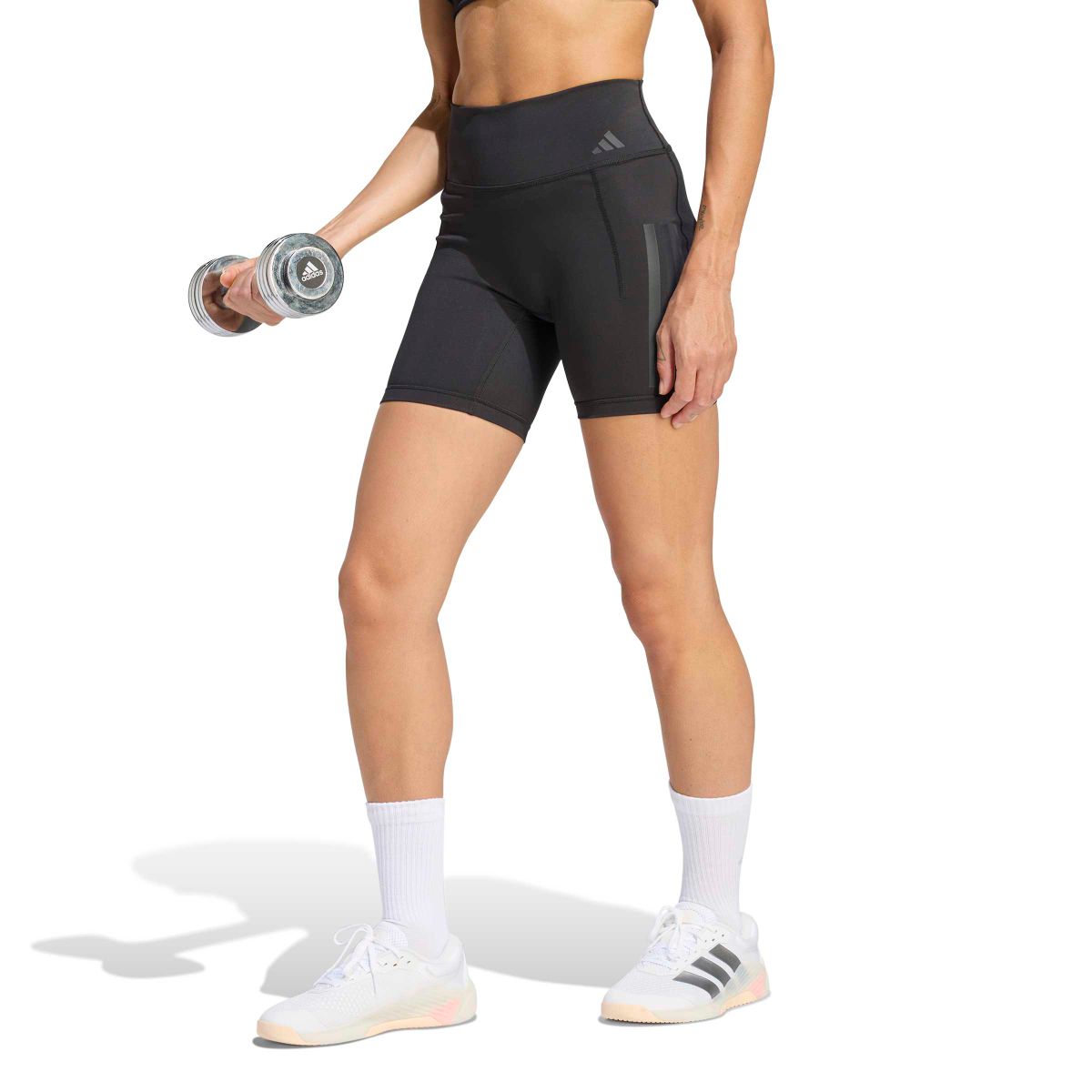 Optime Workout 3-Streifen Kurze Leggings