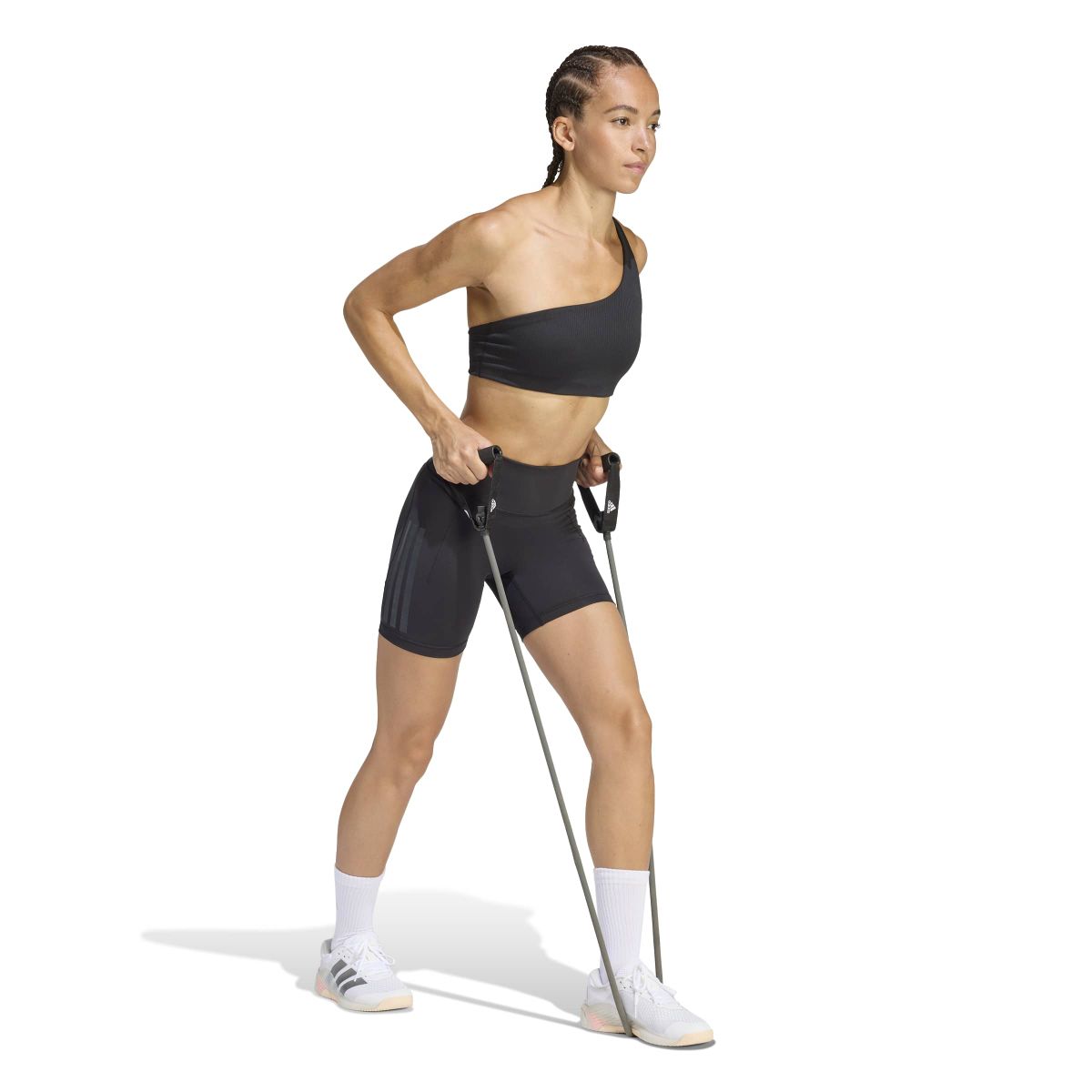 Optime Workout 3-Streifen Kurze Leggings