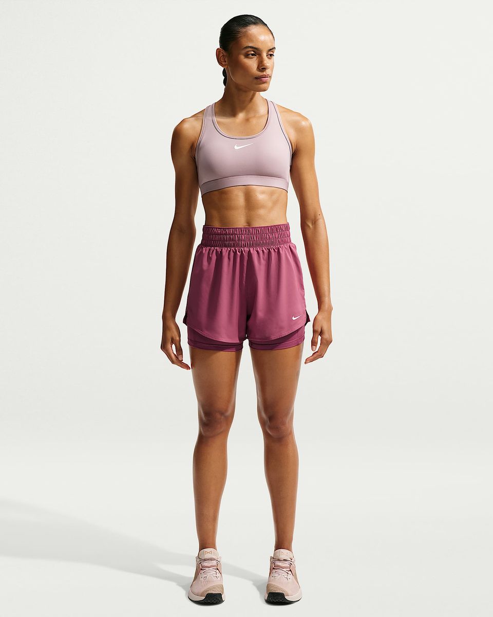 Nike One Dri-FIT 2-in-1-Shorts mit hohem Taillenbund für Damen (ca. 7,5 cm)
