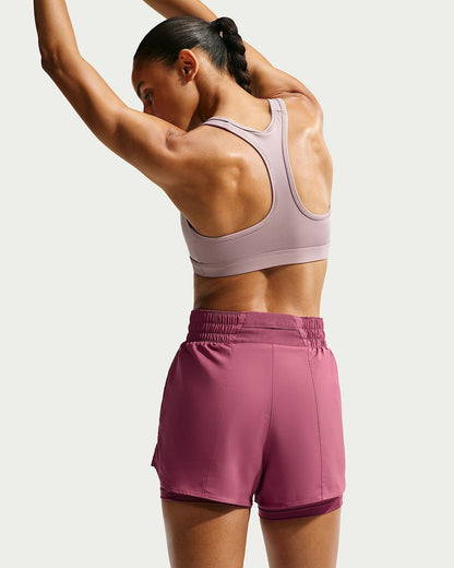 Nike One Dri-FIT 2-in-1-Shorts mit hohem Taillenbund für Damen (ca. 7,5 cm)