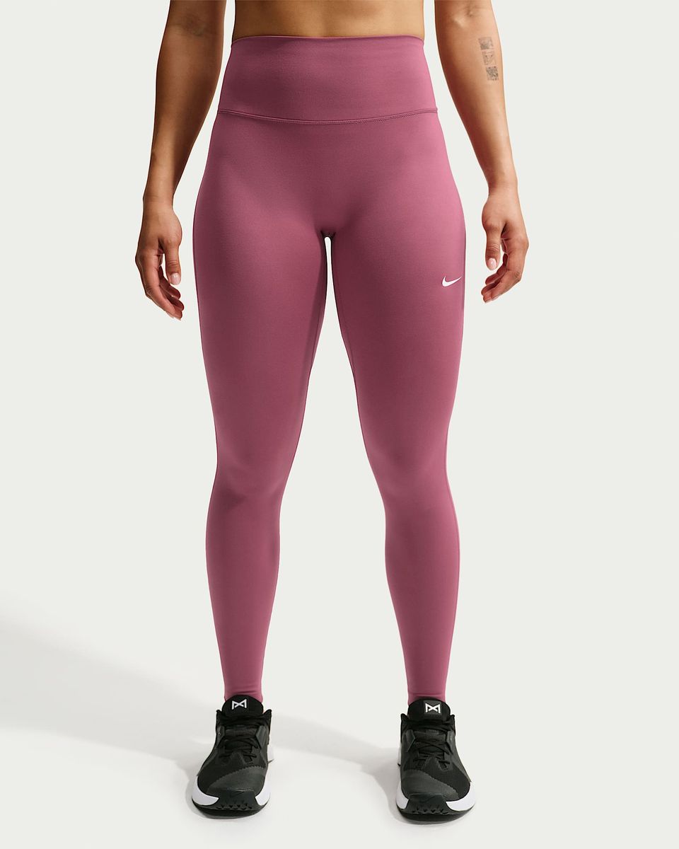 Nike One mit nahtloser Vorderseite Leggings in voller Länge mit hohem Bund für Damen