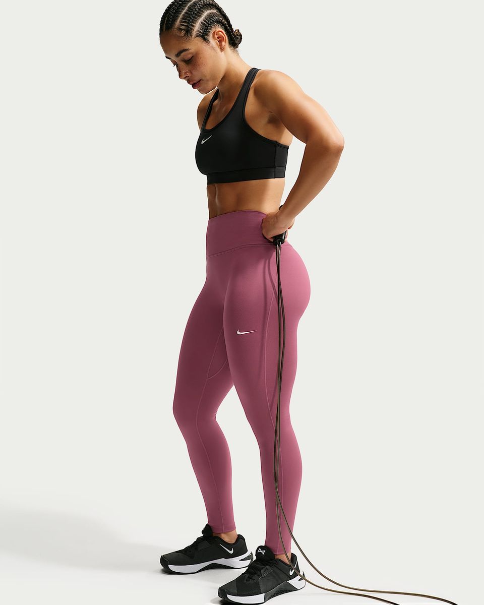 Nike One mit nahtloser Vorderseite Leggings in voller Länge mit hohem Bund für Damen