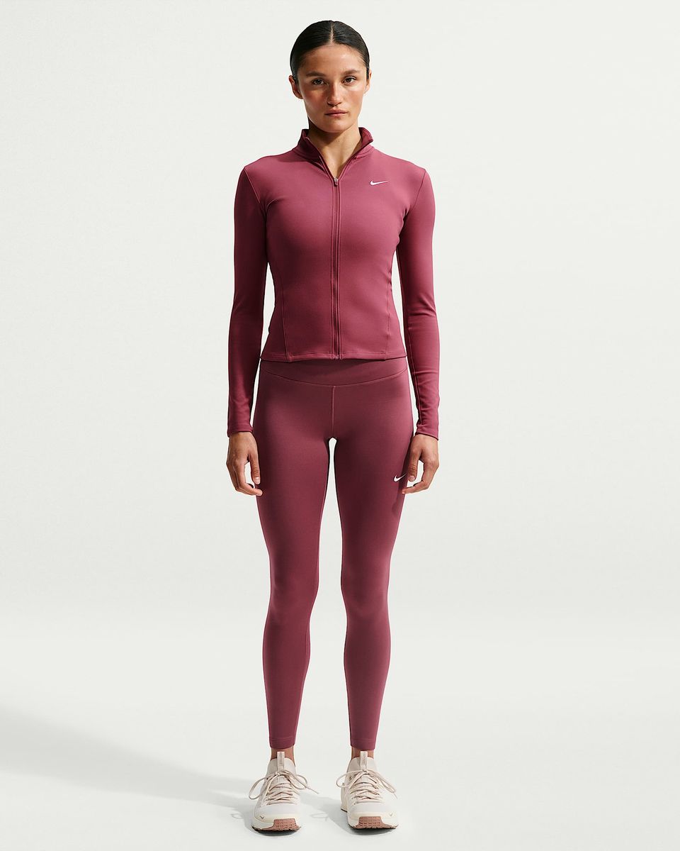 Nike One Fitted Dri-FIT Jacke mit durchgehendem Reißverschluss für Damen